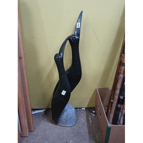 955 - AFRICAN STONE SCULPTURE OF A BIRD