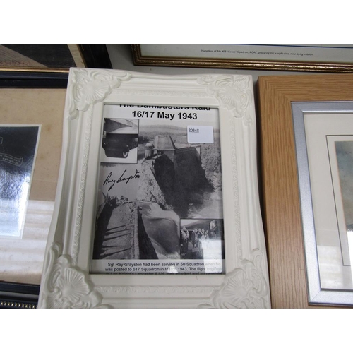 1429 - COLLECTION OF FRAMED USA - AIRCRAFT, INDIVIDUALS, PHOTOGRAPHS