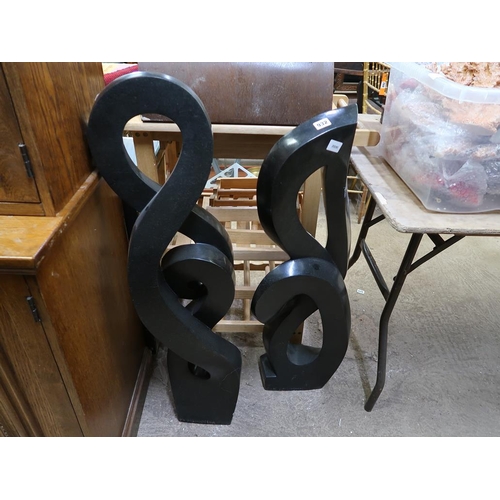 932 - TWO AFRICAN STONE SCULPTURES