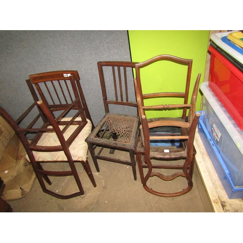 883 - FIVE MISC. CHAIRS
