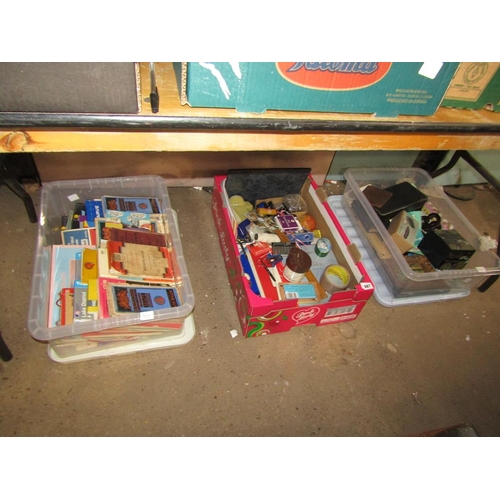 887 - THREE BOXES OF MISC.