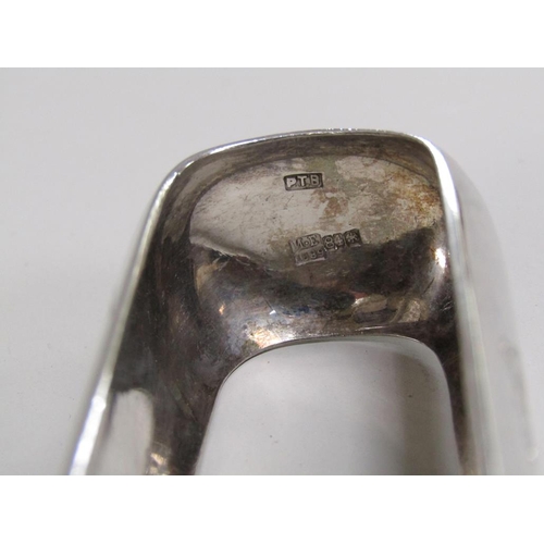 1540 - PAIR OF RUSSIAN SILVER ASPARAGUS TONGS/SERVERS, ST PETERSBURG 1889 6ozt