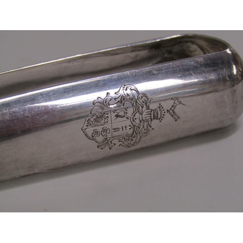 1540 - PAIR OF RUSSIAN SILVER ASPARAGUS TONGS/SERVERS, ST PETERSBURG 1889 6ozt