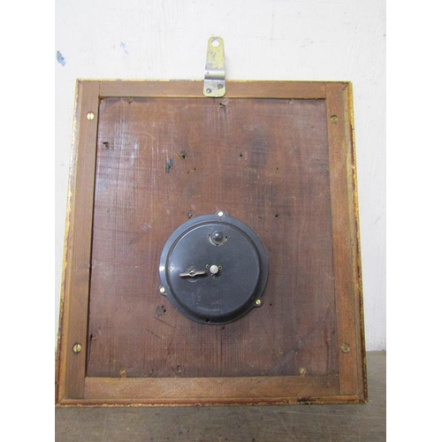 20 - WALL CLOCK IN RELIEF DECORATED PANEL