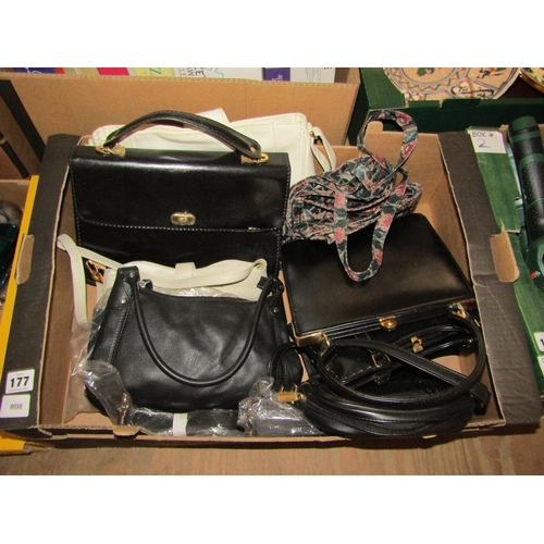 BOX OF HANDBAGS