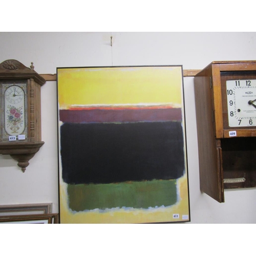 411 - CONTEMPORARY PRINTED PANEL