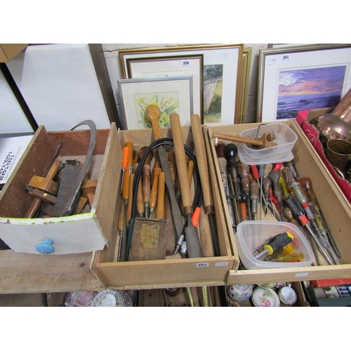 THREE BOXES OF MIXED TOOLS