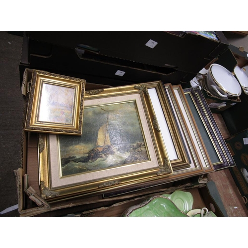 480 - BOX OF PICTURES AND PRINTS