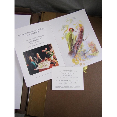 1250 - BIRDS AND FLOWERS OF BALMORAL BY JAMES ALDER WITH PREFACE BY VISCOUNT RIDLEY AND THE BOTANICAL TEXT ... 