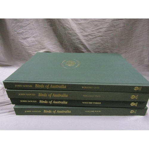 1264 - THE BIRDS OF AUSTRALIA BY JOHN GOULD IN SEVEN VOLUMES, BEING VOLUMES 1-4.  PRINTED IN LONDON 1848 AN... 