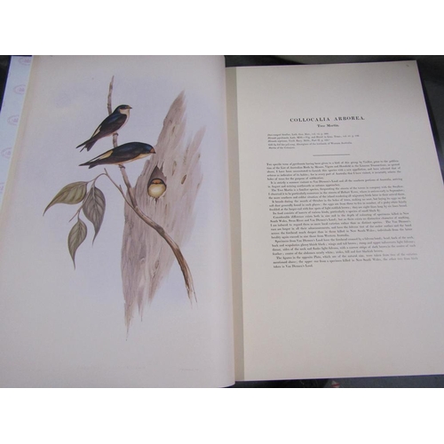 1264 - THE BIRDS OF AUSTRALIA BY JOHN GOULD IN SEVEN VOLUMES, BEING VOLUMES 1-4.  PRINTED IN LONDON 1848 AN... 