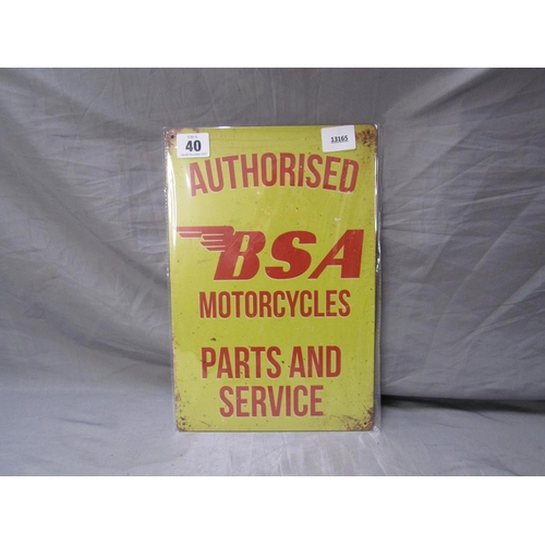 40 - REPRO BSA SIGN