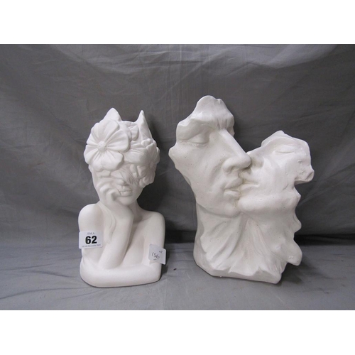 62 - TWO REPRO BUSTS