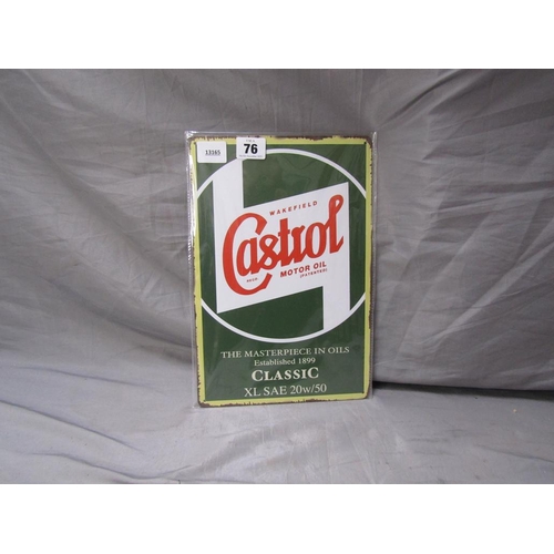 76 - MOTOR OIL SIGN