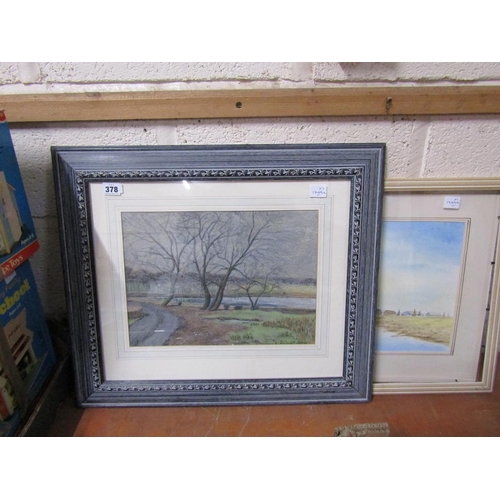 378 - TWO WATERCOLOURS