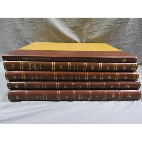 1267 - FIVE BOOKS BY FRANK T. MORRIS, BIRDS OF PREY OF AUSTRALIA, PIGEONS AND DOVES OF AUSTRALIA VOLS 1 & 2... 