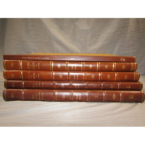 1267 - FIVE BOOKS BY FRANK T. MORRIS, BIRDS OF PREY OF AUSTRALIA, PIGEONS AND DOVES OF AUSTRALIA VOLS 1 & 2... 