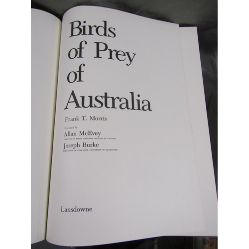 1267 - FIVE BOOKS BY FRANK T. MORRIS, BIRDS OF PREY OF AUSTRALIA, PIGEONS AND DOVES OF AUSTRALIA VOLS 1 & 2... 