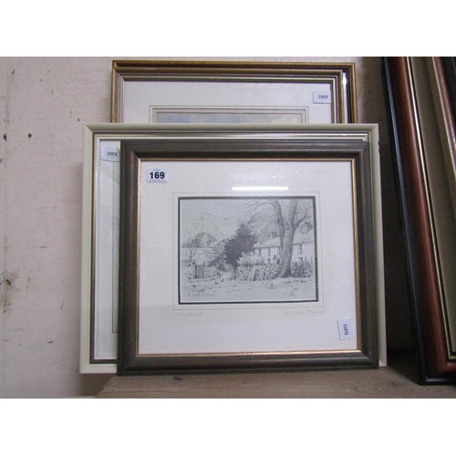 169 - COLL. OF MISC. PRINTS AND WATERCOLOURS