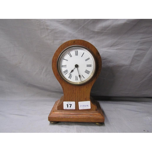 17 - EDWARDIAN MANTEL CLOCK