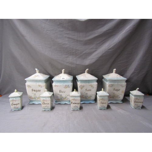 29 - SUGAR, SALT, RICE POTS ETC