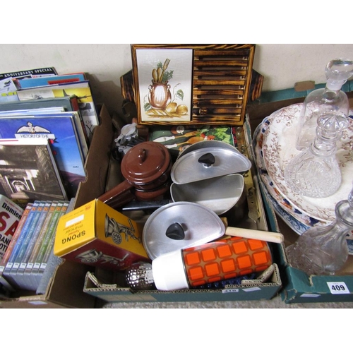 410 - BOX OF KITCHENALIA