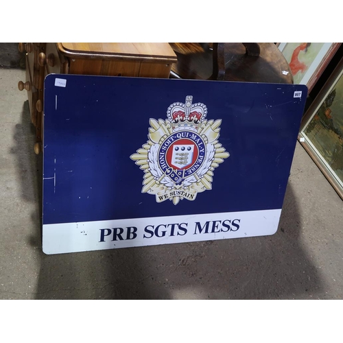 807 - SERGEANTS MESS SIGN