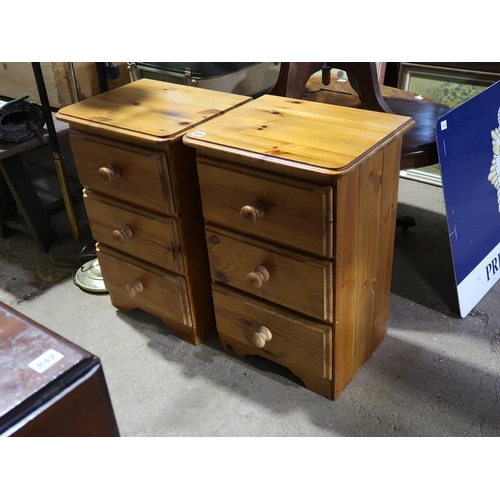 808 - TWO PINE BEDSIDE CHESTS