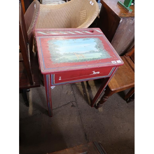 707 - PAINTED SCHOOL DESK