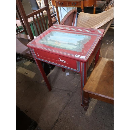 707 - PAINTED SCHOOL DESK