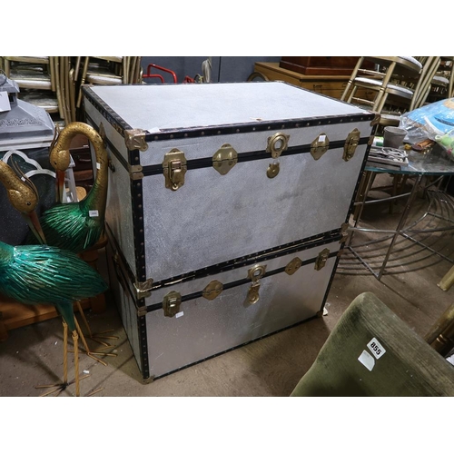 865 - TWO LARGE TRUNKS