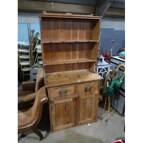 868 - VICTORIAN PINE DRESSER