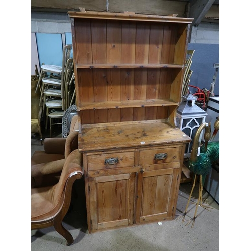 868 - VICTORIAN PINE DRESSER
