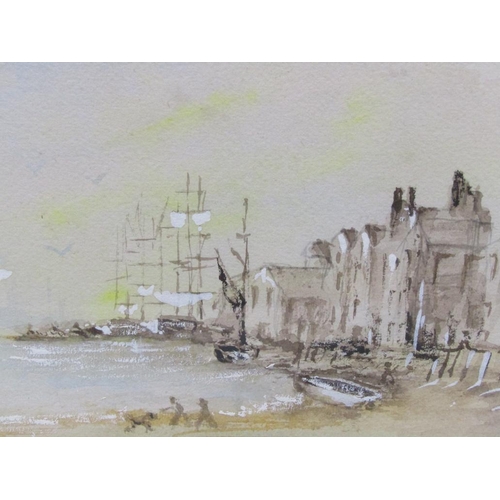 1360 - WILLIAM COOK - THE THAMES AT WAPPING, F/G