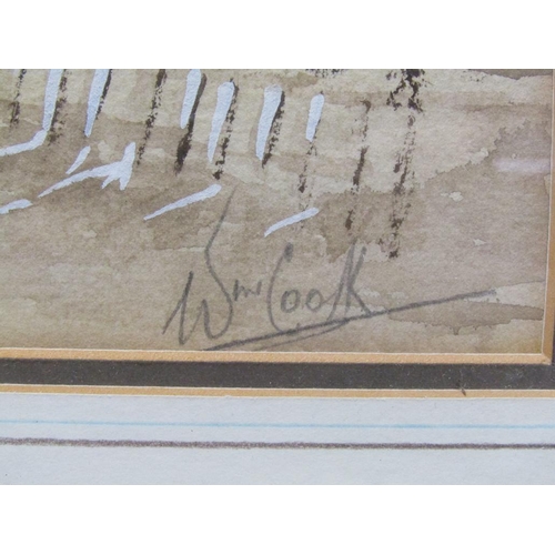 1360 - WILLIAM COOK - THE THAMES AT WAPPING, F/G