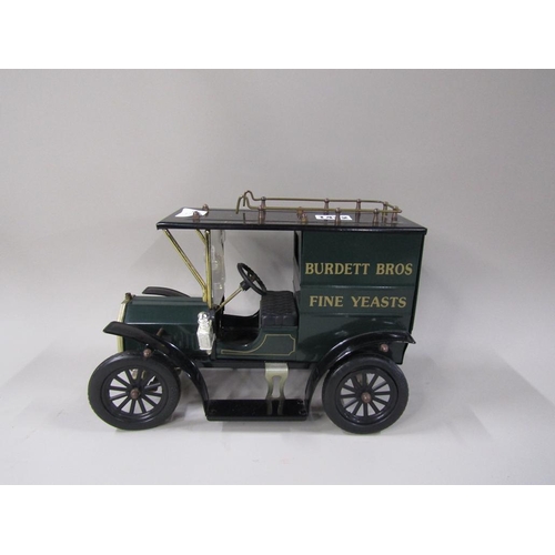 1422 - MODEL PAINTED TIN PLATE VEHICLE, BURDETT BROS