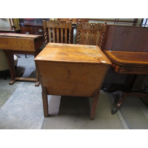 2034 - VICTORIAN PINE LOG BIN 80 x 62 cms