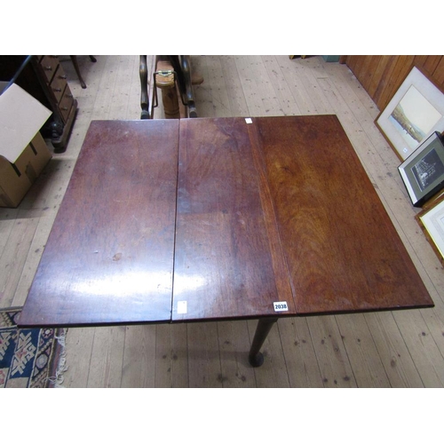2038 - GEORGIAN MAHOGANY DROP LEAF TABLE 71 x 81 cms