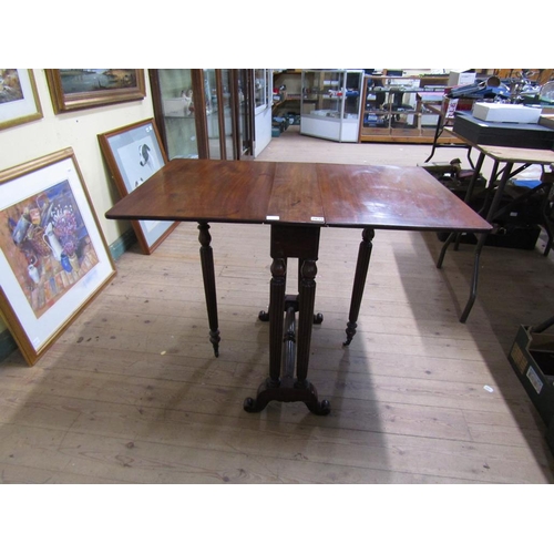 2039 - VICTORIAN MAHOGANY SUTHERLAND TABLE 72 x 63 cms