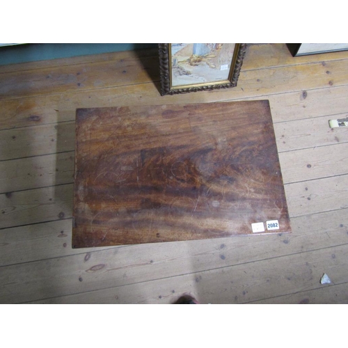 2082 - VICTORIAN MAHOGANY CELLARETTE BOX 34 x 55cms