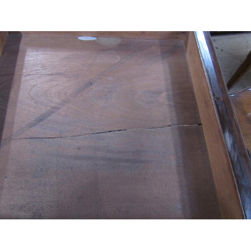 2066 - WILLIAM IV ROSEWOOD FOLD OVER CARD TABLE 73 x 92 cms