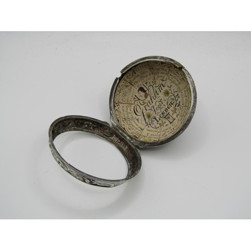 1611 - LATE 18C GRAHAM OF LONDON HOUR STRIKING POCKET WATCH WITH ENAMELLED PAIR CASE WITH WATCH MAKERS TICK... 