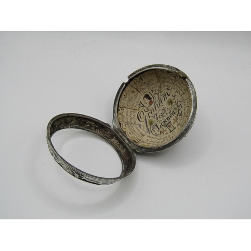 1611 - LATE 18C GRAHAM OF LONDON HOUR STRIKING POCKET WATCH WITH ENAMELLED PAIR CASE WITH WATCH MAKERS TICK... 