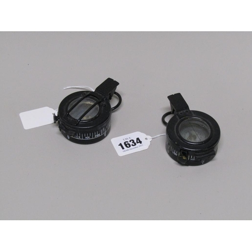 1634 - TWO TG CO. LTD WORLD WAR II POCKET COMPASSES