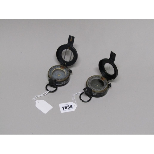 1634 - TWO TG CO. LTD WORLD WAR II POCKET COMPASSES