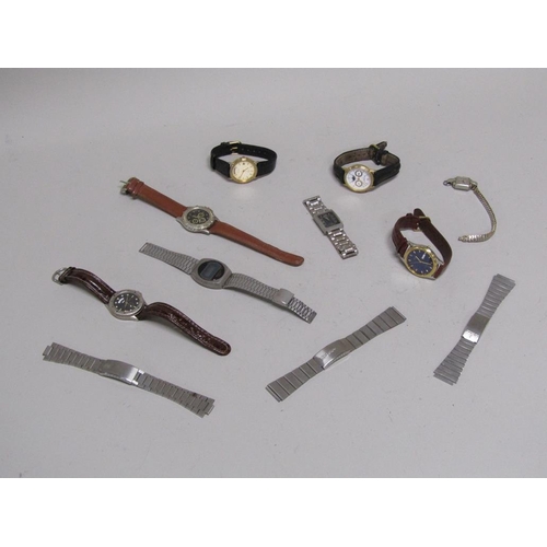 1795 - BOX OF GENTS WATCHES AND STRAPS TO INC. ACCURIST, HANA ETC