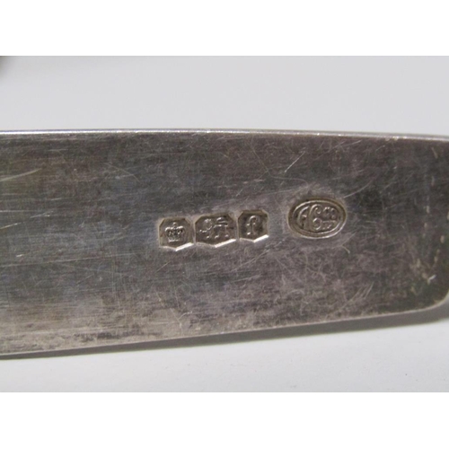 1837 - ALEXANDER CLARK CO. LTD LONDON BOXED SET OF SIX SILVER KNIVES AND FORKS WITH BONE HANDLES