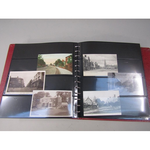 1848 - ALBUM OF MIXED POSTCARDS TO INC. NORTHAMPTON, RUSHTON, BLETCHLEY PARK, STONY STRATFORD, BUCKINGHAM A... 