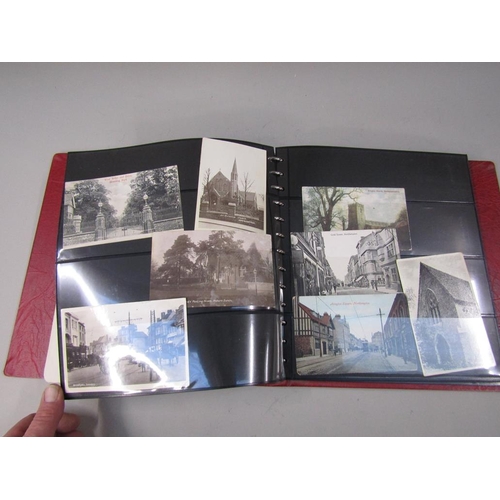 1848 - ALBUM OF MIXED POSTCARDS TO INC. NORTHAMPTON, RUSHTON, BLETCHLEY PARK, STONY STRATFORD, BUCKINGHAM A... 