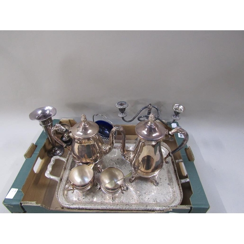 1875 - MIXED SILVER PLATED WARE, TEAWARES ETC